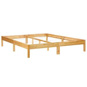 vidaXL Karyola 200x200 cm Masif Meşe Ağacı