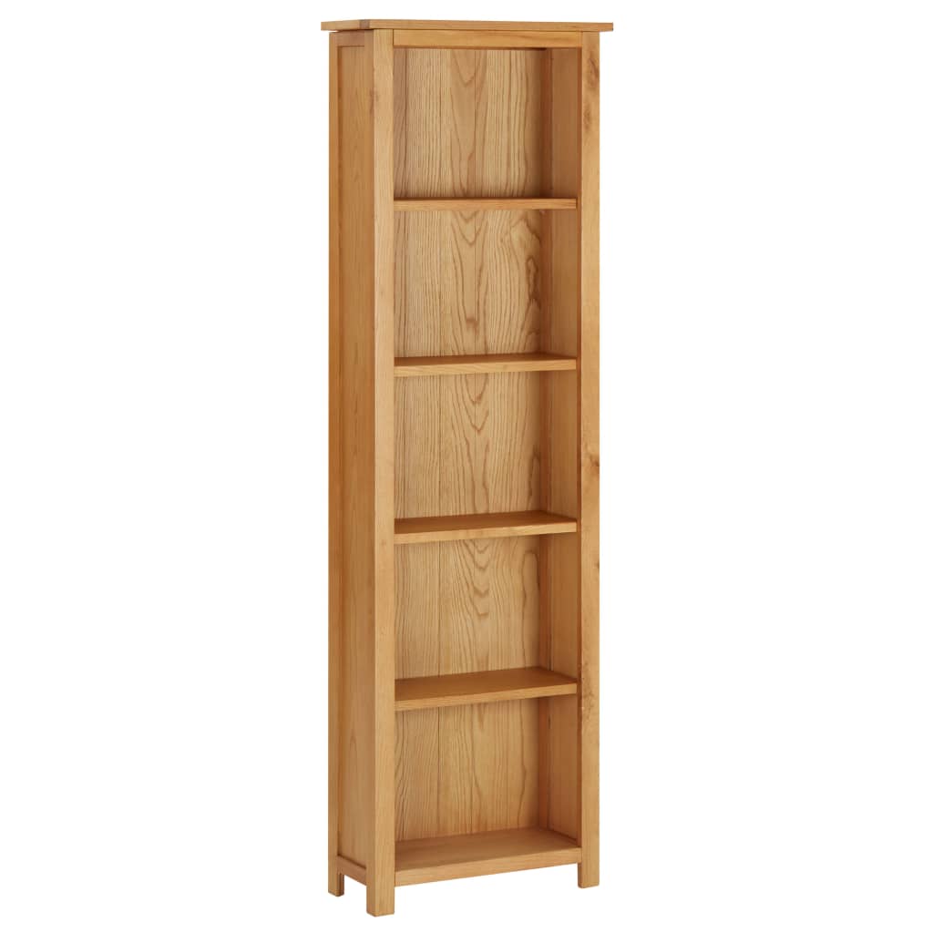 Image of vidaXL Bookcase 52x22.5x170 cm Solid Oak Wood