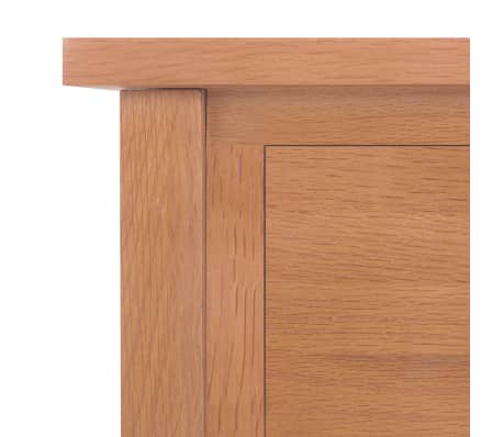 VidaXL Sideboard Nero Rovere 69,5x34x90 Cm - Credenza In Legno Massello Per Soggiorno E Sala Da Pranzo