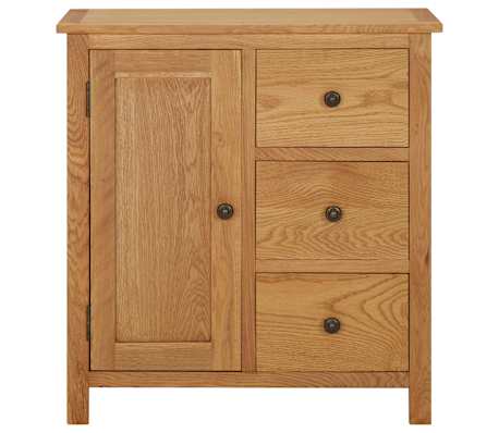 VidaXL Credenza In Legno Massello Di Pino Color Miele – 38x35x80 Cm, Resistente Alle Ammaccature