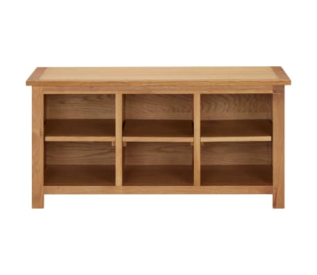 Vidaxl Shoe Rack 35 4 X14 6 X17 7 Solid Oak Wood Vidaxl Com