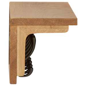 Věšák na kabáty 60 x 16 x 16 cm masivní dubové dřevo - obrázek 3