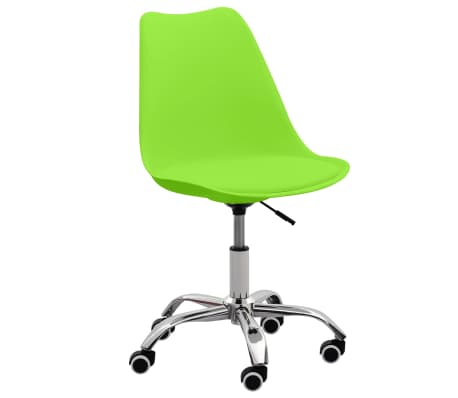 vidaXL Chaises de bureau 2 pcs Vert Similicuir