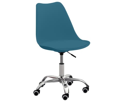 vidaXL Kantoorstoelen 2 st kunstleer turquoise