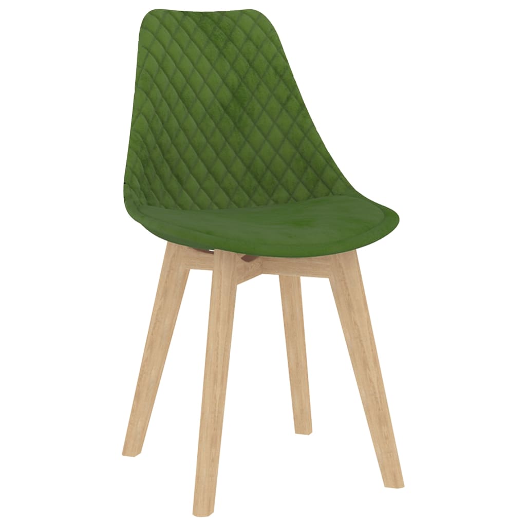 

vidaXL Eetkamerstoelen 4 st fluweel lichtgroen