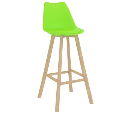 vidaXL Tabourets de bar lot de 2 vert similicuir