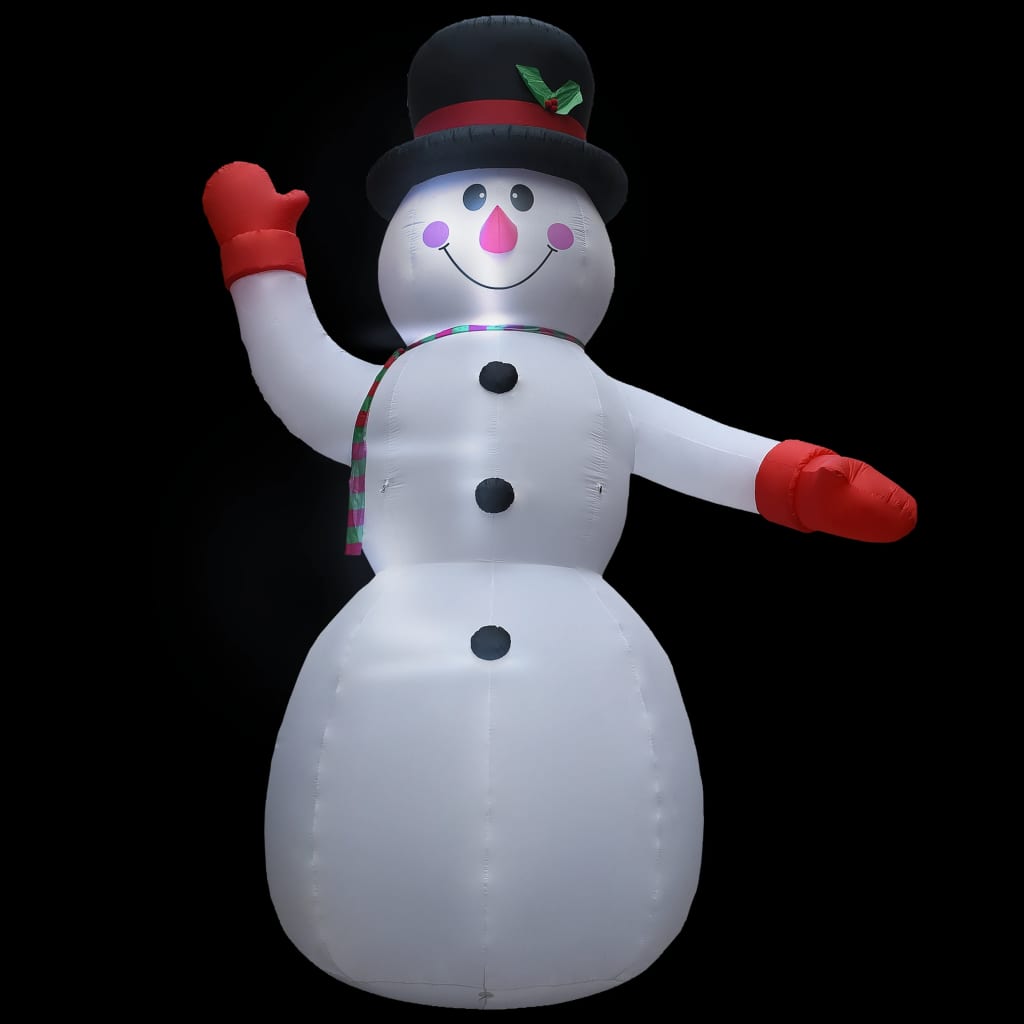 vidaXL Pripučiamas kalėdinis sniego senis su LED, 450cm, IP44, XXL
