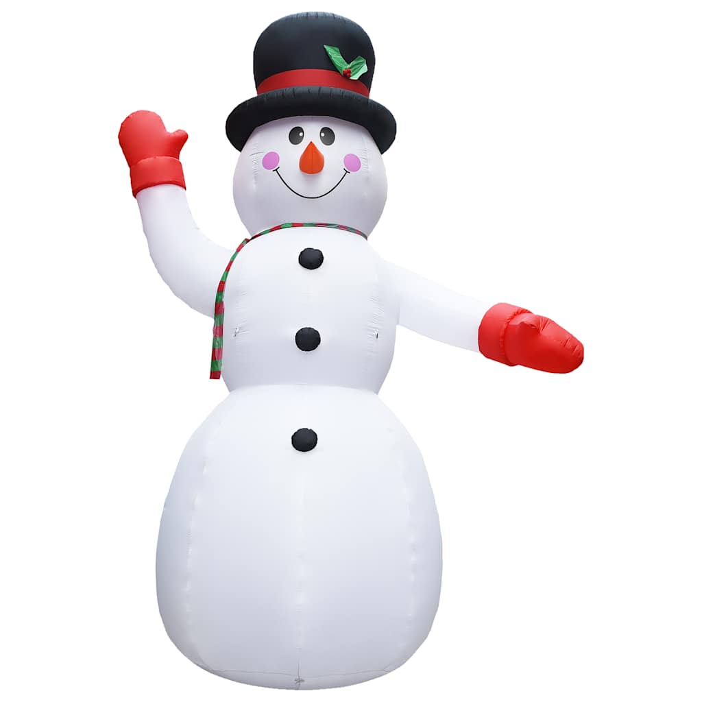 

vidaXL Christmas Inflatable Snowman with LED IP44 236.2" XXL