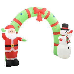 Vánoční nafukovací Santa a sněhulák brána LED 300 x 90 x 223 cm - obrázek 4