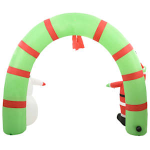 Vánoční nafukovací Santa a sněhulák brána LED 300 x 90 x 223 cm - obrázek 6