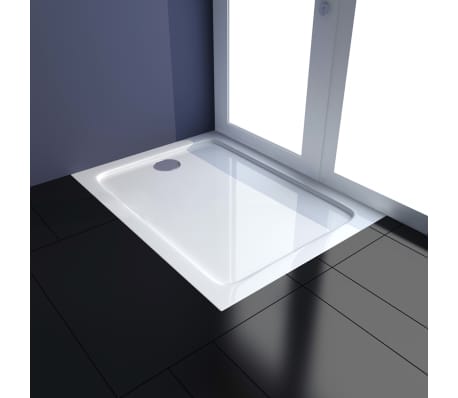 vidaXL Du&scaron;o padėklas, baltos spalvos, 70x90cm, ABS