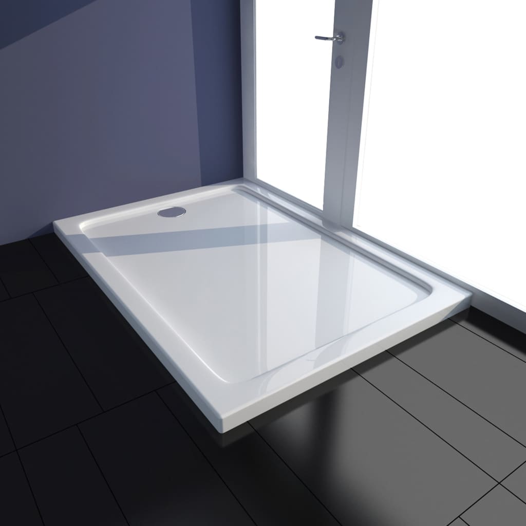 vidaXL Shower Base Tray ABS White 70x100 cm