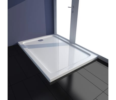 vidaXL Shower Base Tray ABS White 70x100 cm