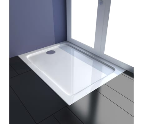 vidaXL Shower Base Tray ABS White 80x100 cm