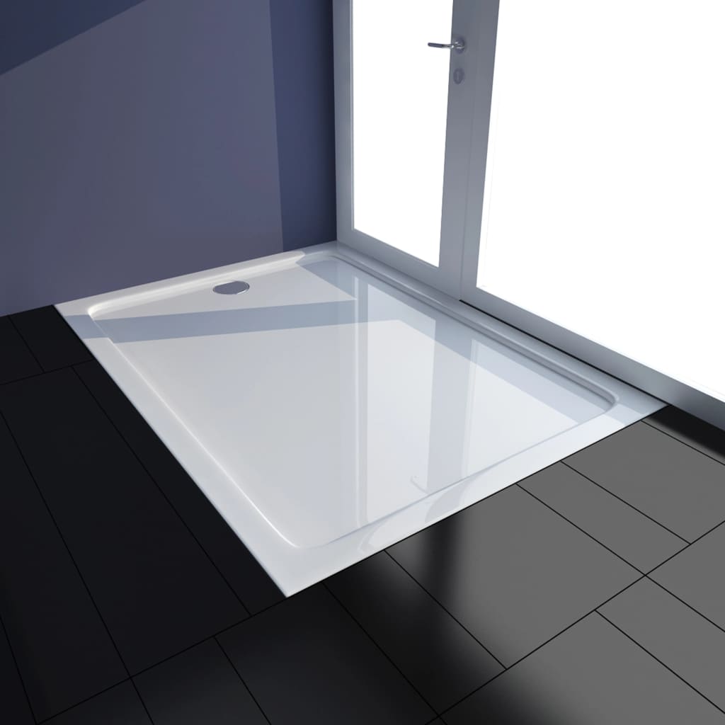 vidaXL Shower Base Tray ABS White 80x110 cm