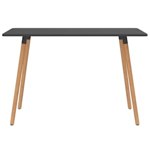 vidaXL Valgomojo stalas, pilkos spalvos, 120x60x75cm, metalas