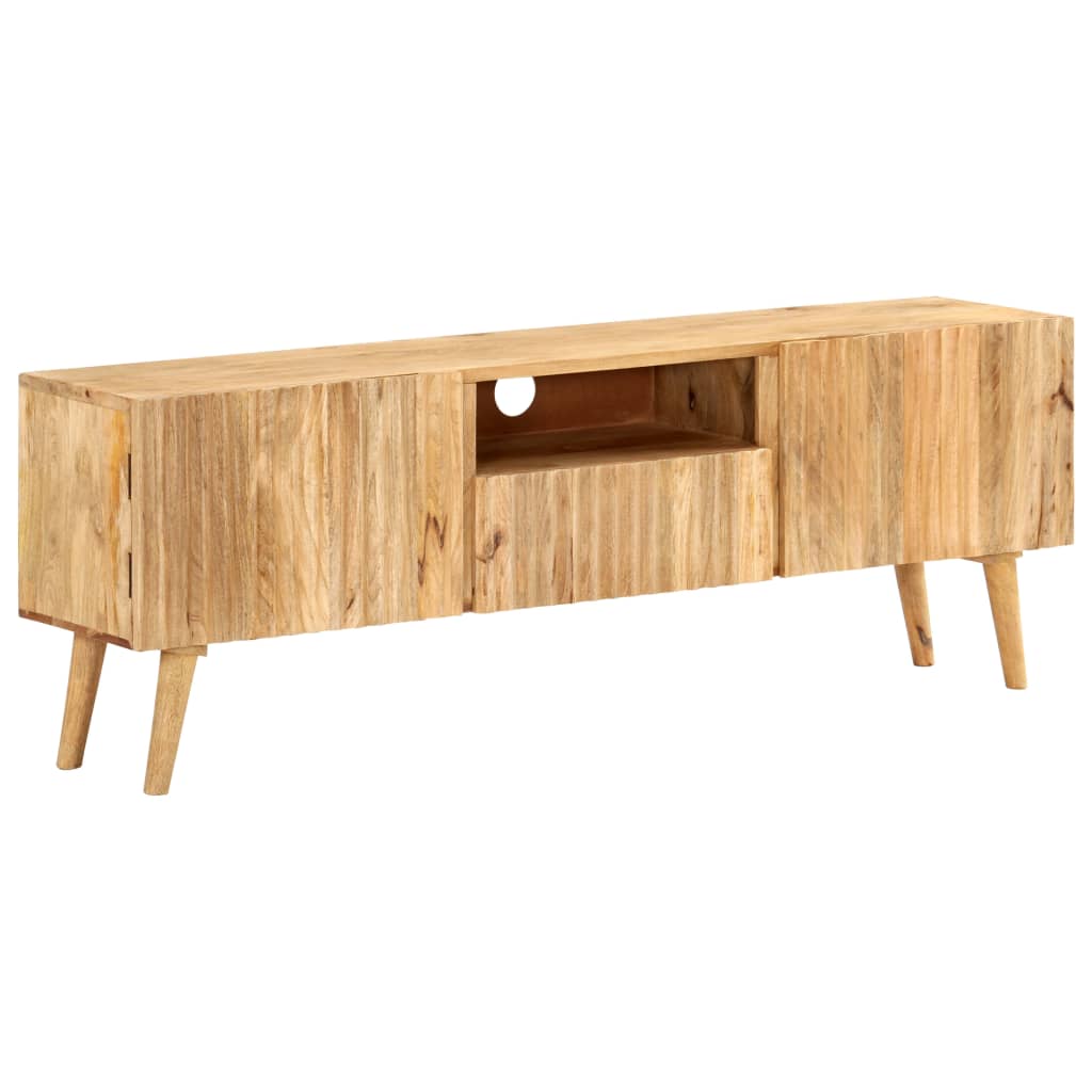 TV Cabinet 140x30x49 cm Solid Mango Wood
