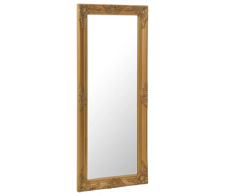 vidaXL Wall Mirror Baroque Style 50x120 cm Gold