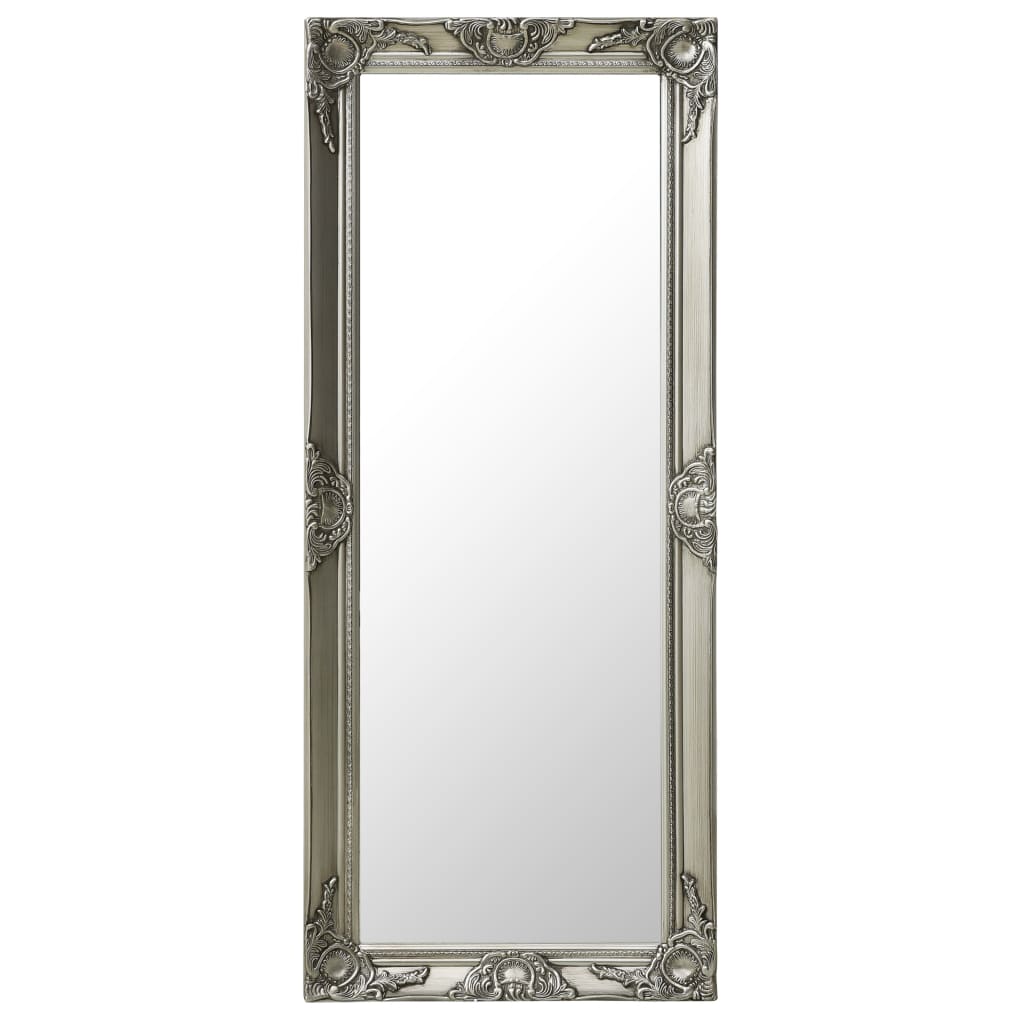 vidaXL Oglindă de perete în stil baroc, argintiu, 50 x 120 cm vidaXL