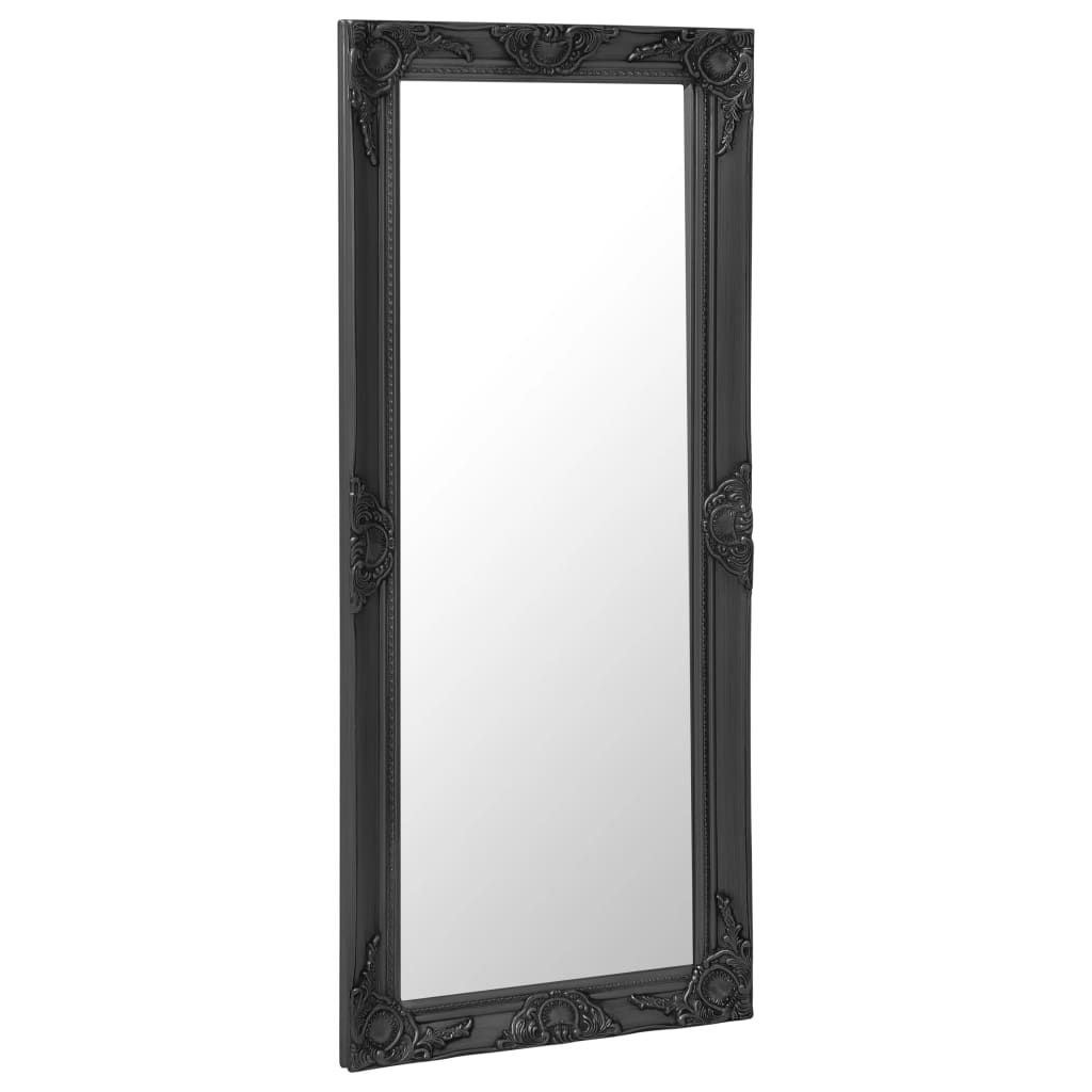 vidaXL Oglindă de perete în stil baroc, negru, 50 x 120 cm