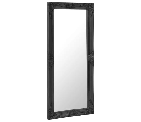 vidaXL Oglindă de perete în stil baroc, negru, 50 x 120 cm