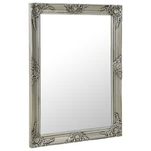 vidaXL Sieninis veidrodis, sidabrinis, 60x80cm, barokinis stilius