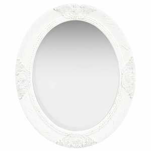 Stensko ogledalo v baročnem stilu 50x60 cm belo