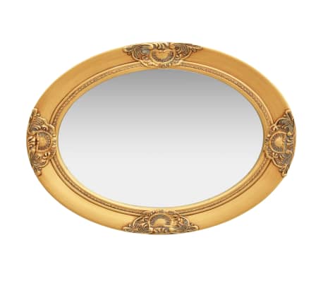 vidaXL Wandspiegel Barock 50x70cm Golden Spiegel Hängespiegel