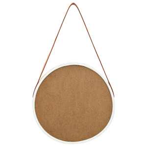 Nástěnné zrcadlo s popruhem 40 cm bílé - obrázek 5