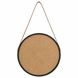Nástěnné zrcadlo s popruhem 40 cm černé - obrázek 5