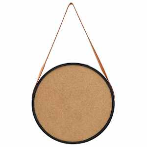 Nástěnné zrcadlo s popruhem 50 cm černé - obrázek 5