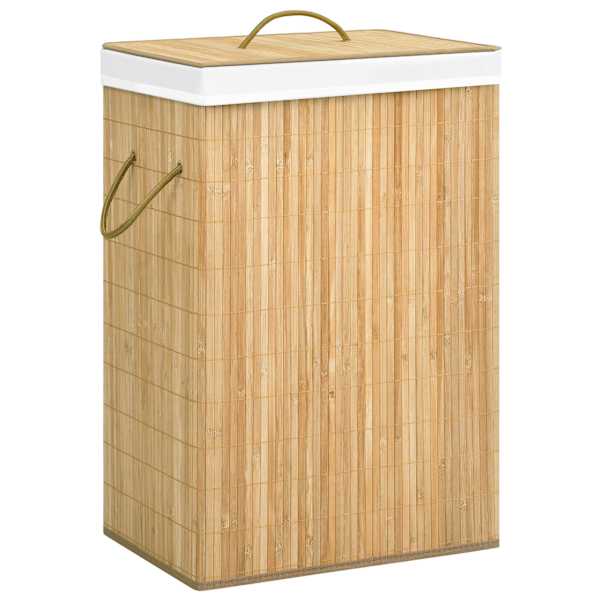vidaXL bambusest pesukorv 2 sektsiooniga, 72 l