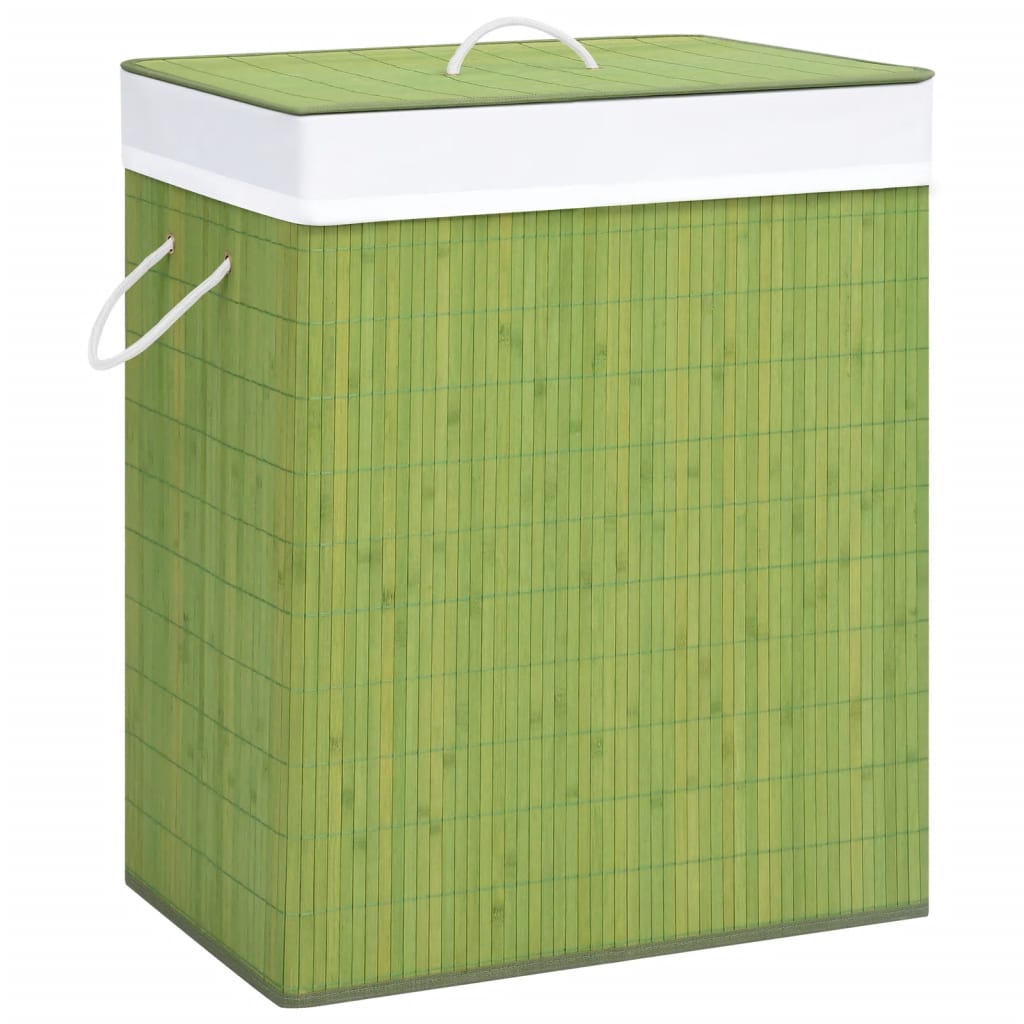 

vidaXL Wasmand 100 L bamboe groen