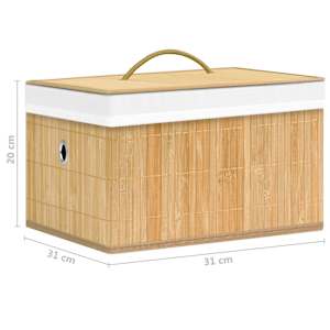 Bambusové úložné boxy 4 ks - obrázek 10