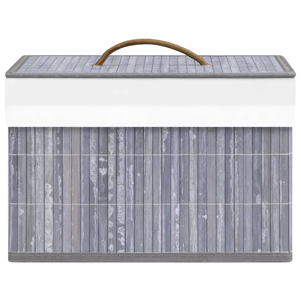 Bambusové úložné boxy 4 ks šedé
