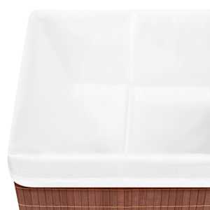Bambusové úložné boxy 4 ks hnědé - obrázek 7
