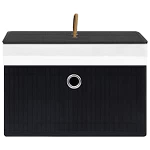Bambusové úložné boxy 4 ks černé - obrázek 5