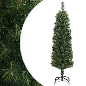 vidaXL kitsas kunstkuusk alusega, roheline, 150 cm, PVC