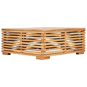 vidaXL Salon de jardin 6 pcs avec coussins Bois de teck solide