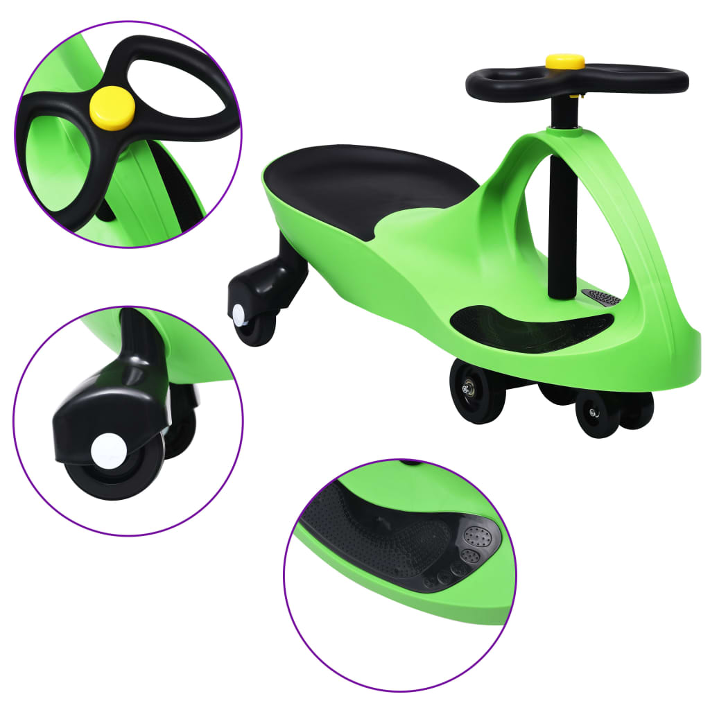 vidaXL Samochodiace autíčko pre deti s klaksónom zelené