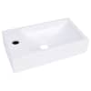vidaXL valamu, 400x220x90 mm SMC valge