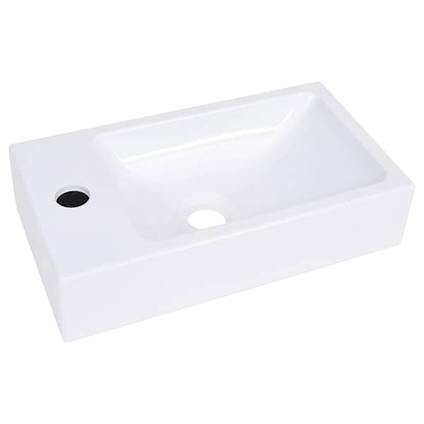 vidaXL valamu, 400x220x90 mm SMC valge