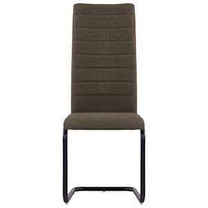 vidaXL Frittbærende spisestoler 6 stk brun stoff