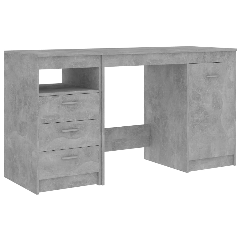 Desk Concrete Grey 140x50x76 Cm Engineered Wood VidaXL 11 width=274