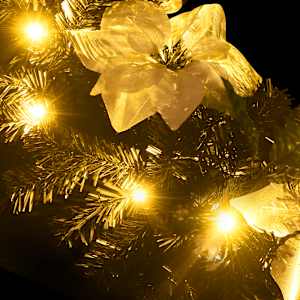 Vánoční girlanda s LED diodami černá 2,7 m PVC - obrázek 6