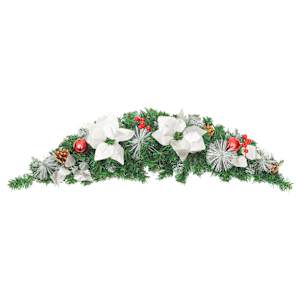 Vánoční oblouk s LED světly zelený 90 cm PVC - obrázek 3