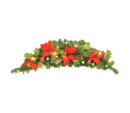 vidaXL Grenilengja me&eth; LED Lj&oacute;sum Gr&aelig;n 90 cm PVC