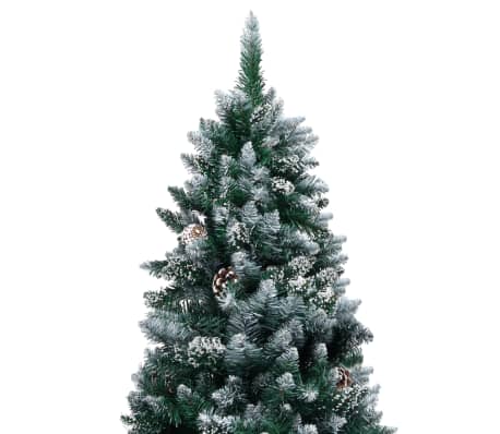 vidaXL Artificial Christmas Tree with Pine Cones and White Snow 150 cm