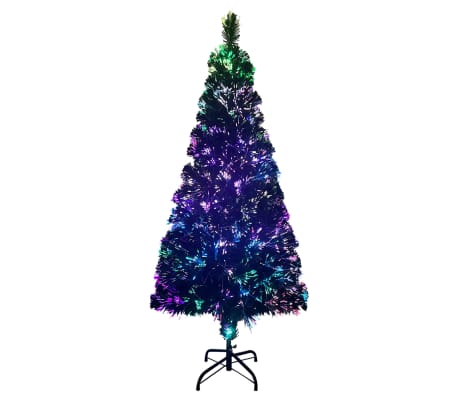 vidaXL Künstlicher Weihnachtsbaum mit Ständer Grün 180 cm Glasfaser