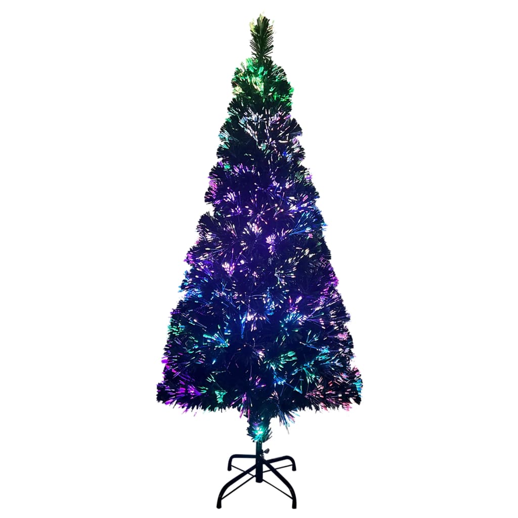 

vidaXL Kunstkerstboom met standaard 210 cm optische vezel groen